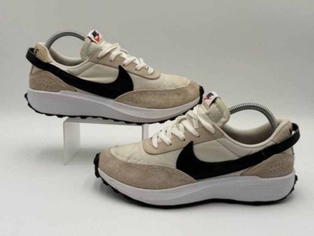 Nike Waffle Debut Women’s Size 9 Running Shoe, Sanddrift Black Phantom White - Picture 2 of 8